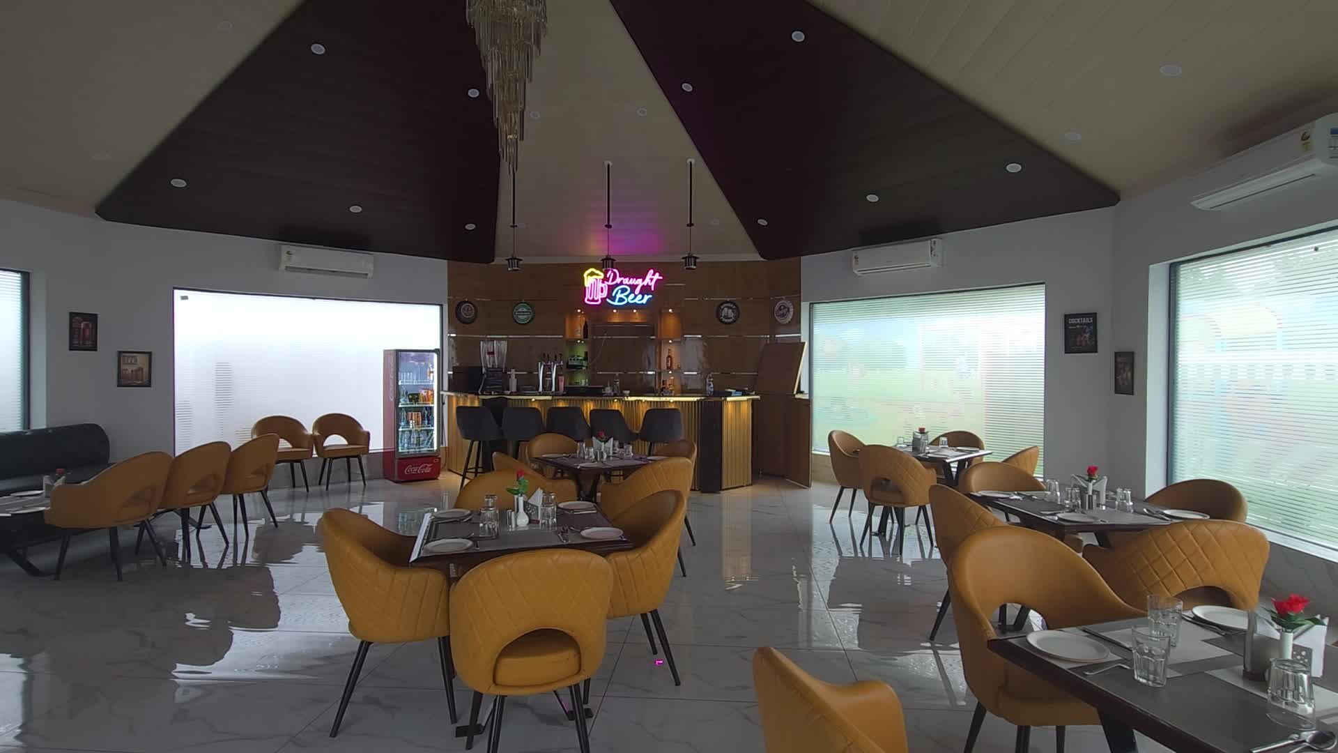 Restaurant seating angle
