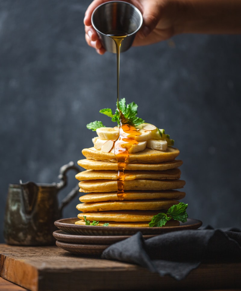 Golden pastries and baked snacks on a board